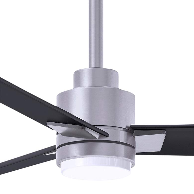 Image 2 56 inch Alessandra Brushed Nickel and Black LED Ceiling Fan more views