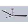 6_56" Alessandra Brushed Nickel and Black LED Ceiling Fan more views