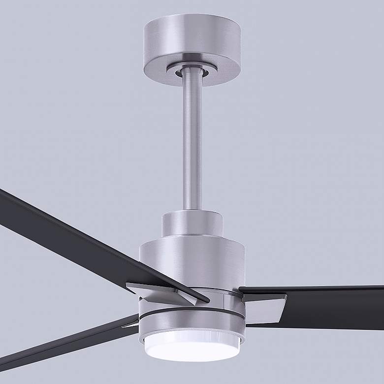 Image 7 56" Alessandra Brushed Nickel and Black LED Ceiling Fan more views