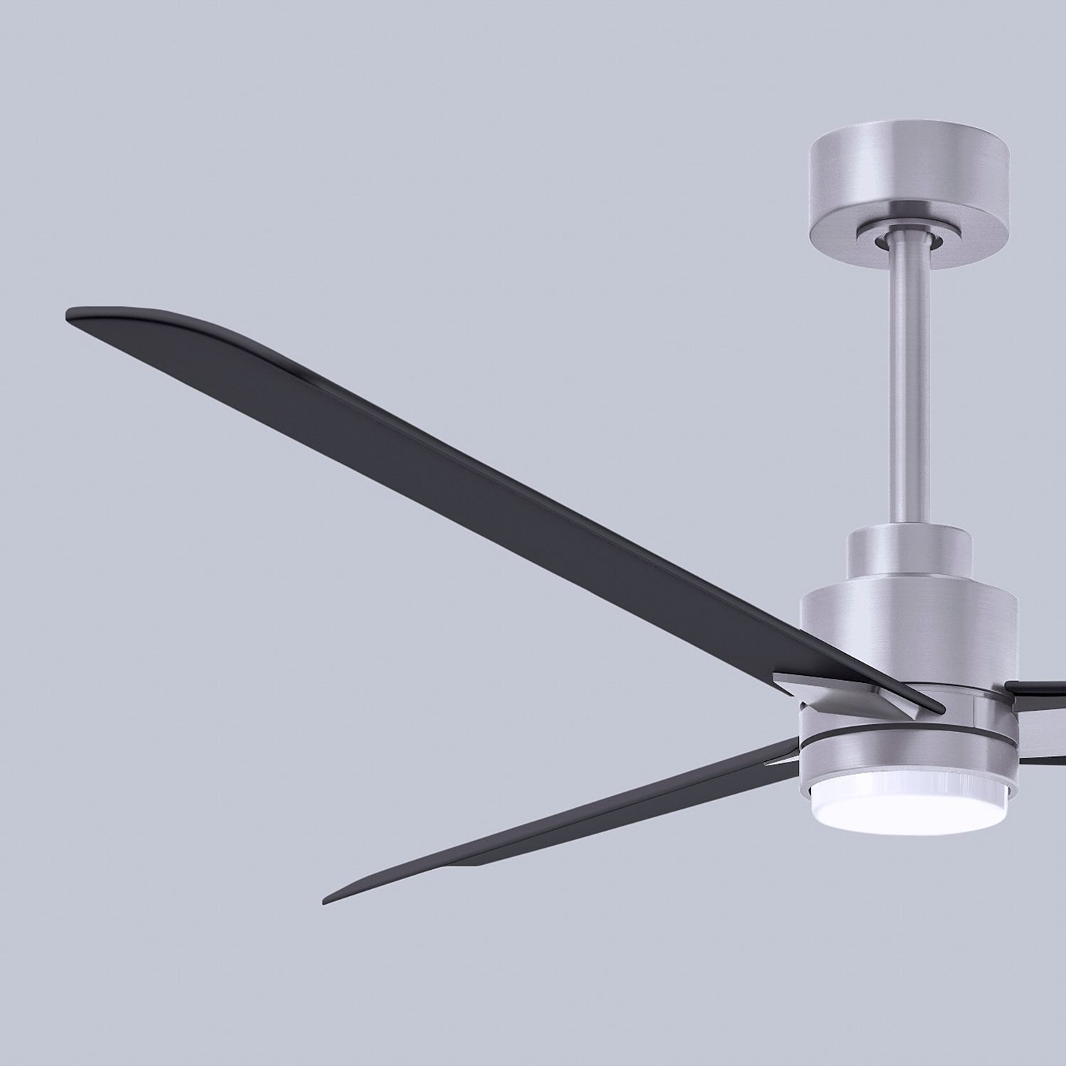 56" Alessandra Brushed Nickel and Black LED Ceiling Fan