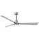 56" Alessandra Brushed Nickel and Nickel LED Ceiling Fan