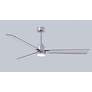 7_56" Alessandra Brushed Nickel and Nickel LED Ceiling Fan more views
