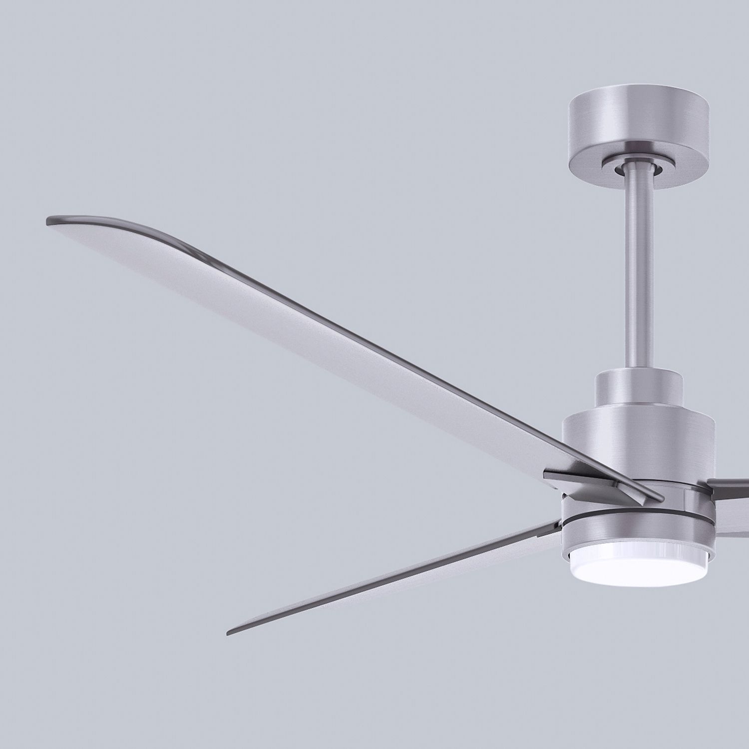 56" Alessandra Brushed Nickel and Nickel LED Ceiling Fan