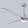 56" Alessandra Brushed Nickel and Nickel LED Ceiling Fan