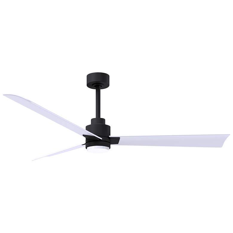 Image 1 56" Alessandra Matte Black and Matte White LED Ceiling Fan