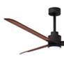 4_56" Alessandra Matte Black and Walnut LED Ceiling Fan more views