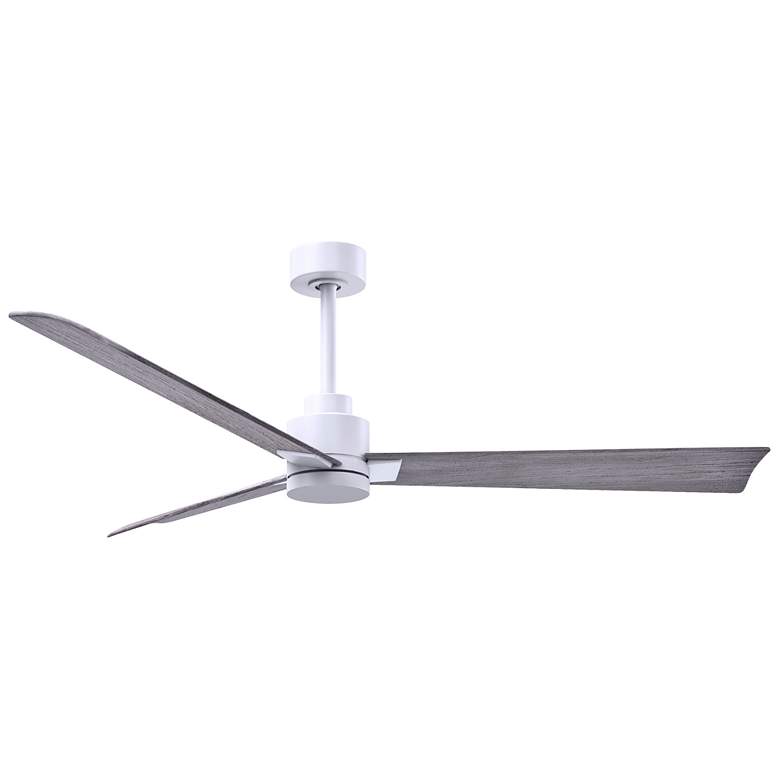 Image 1 56" Alessandra Matte White and Barnwood Ceiling Fan