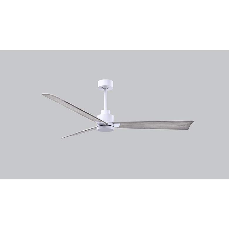 Image 4 56" Alessandra Matte White and Barnwood Ceiling Fan more views