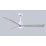 56" Alessandra Matte White and Barnwood LED Ceiling Fan