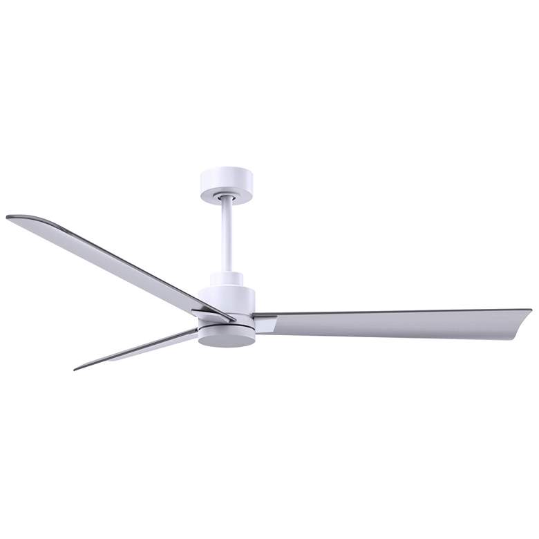 Image 1 56" Alessandra Matte White and Brushed Nickel Ceiling Fan