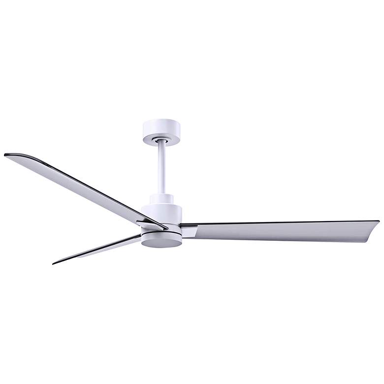 Image 1 56" Alessandra Matte White and Brushed Nickel Ceiling Fan