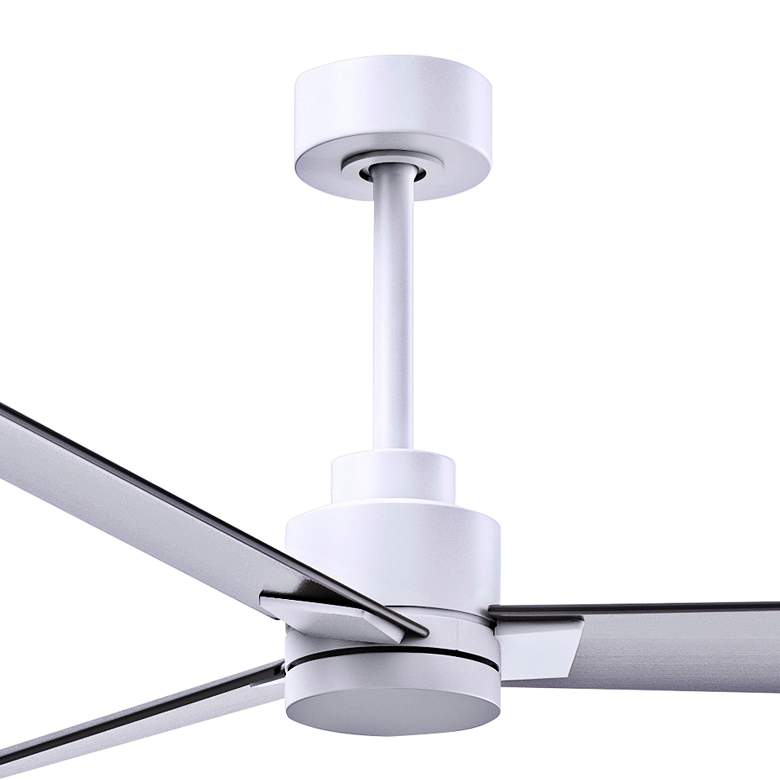 Image 2 56" Alessandra Matte White and Brushed Nickel Ceiling Fan more views