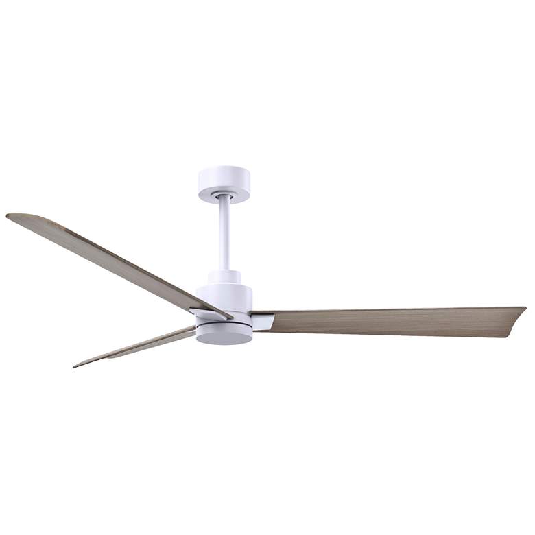 Image 1 56" Alessandra Matte White and Gray Ash Ceiling Fan