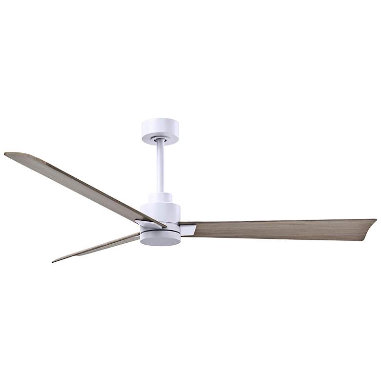 Image 2 56" Alessandra Matte White and Gray Ash Ceiling Fan