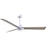 56" Alessandra Matte White and Gray Ash Ceiling Fan