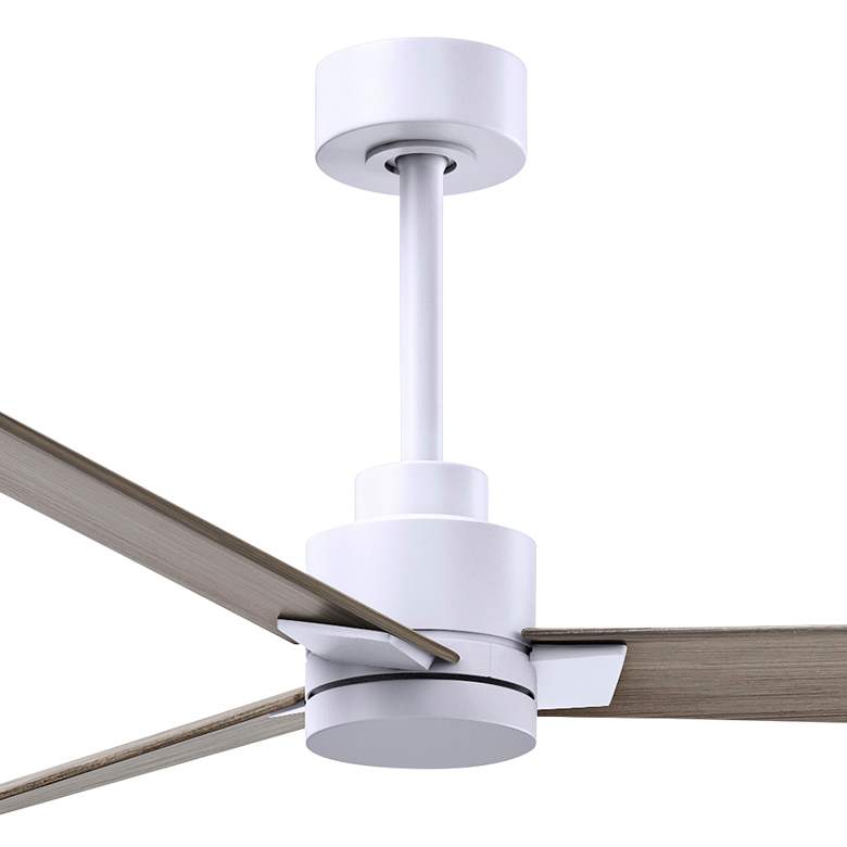 Image 3 56" Alessandra Matte White and Gray Ash Ceiling Fan more views