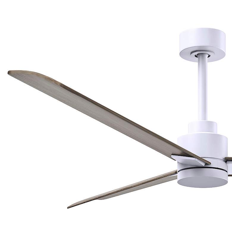 Image 4 56" Alessandra Matte White and Gray Ash Ceiling Fan more views