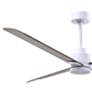 5_56" Alessandra Matte White and Gray Ash Ceiling Fan more views