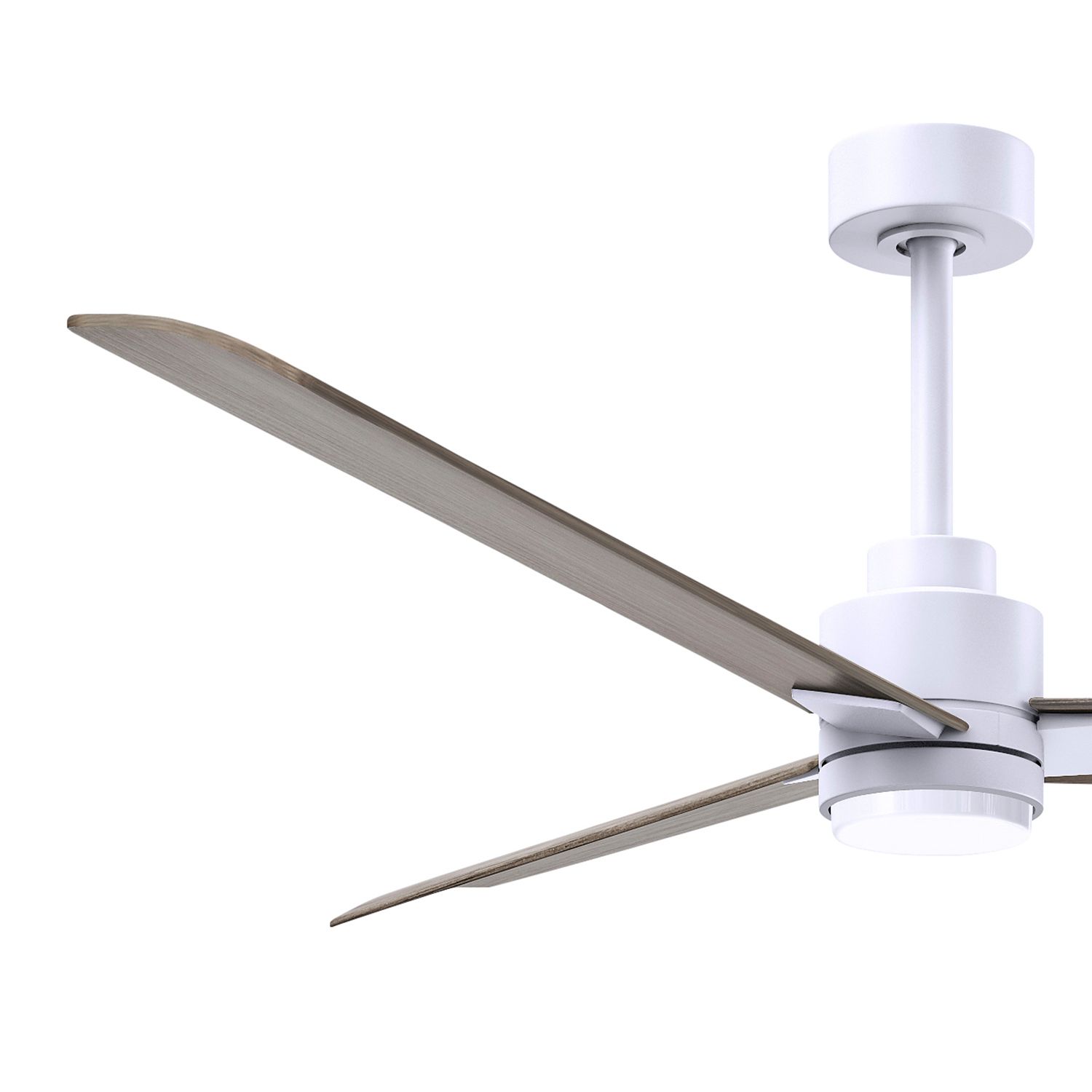Image 4 56" Alessandra Matte White and Gray Ash LED Ceiling Fan more views