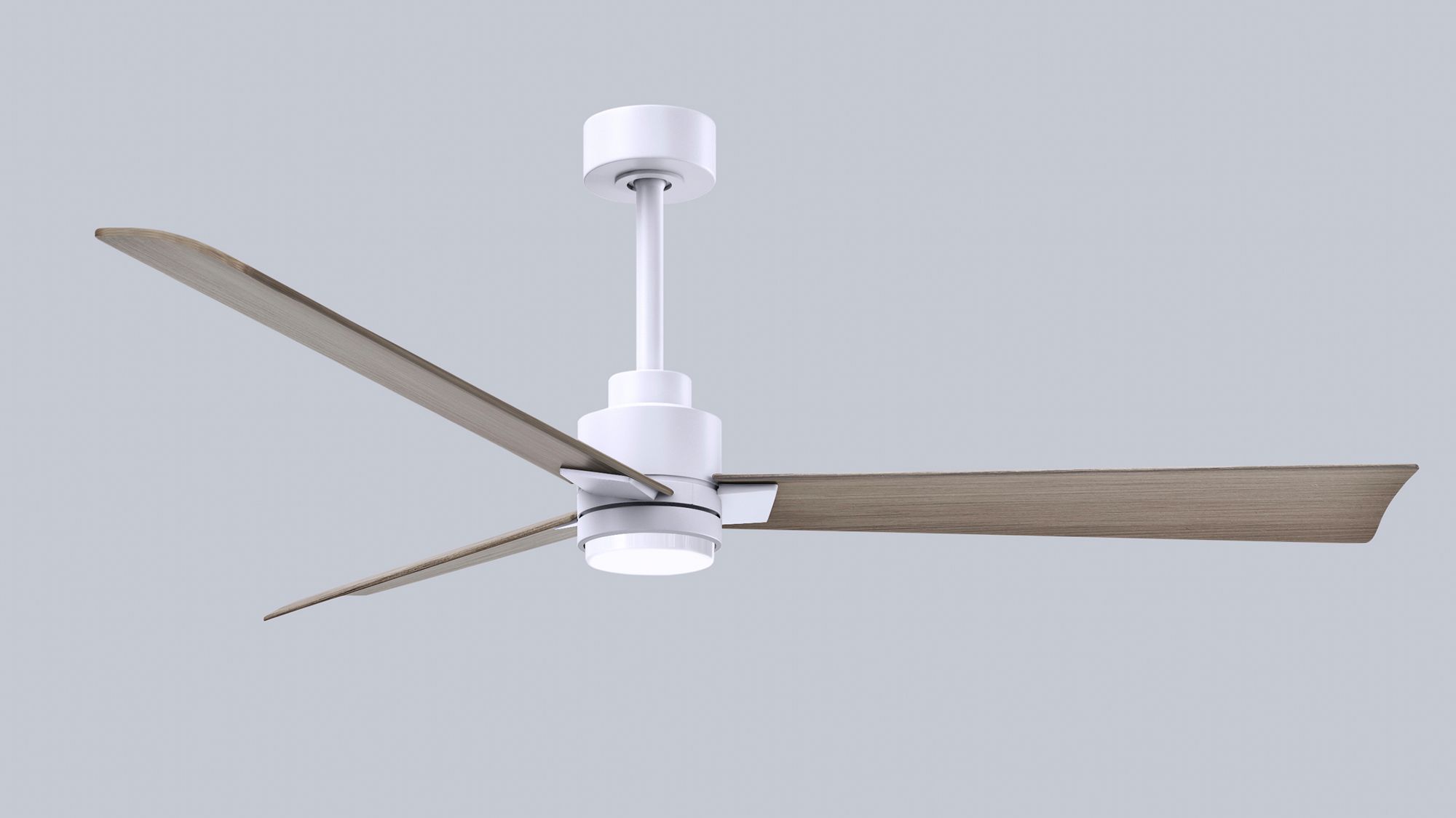 Image 6 56" Alessandra Matte White and Gray Ash LED Ceiling Fan more views