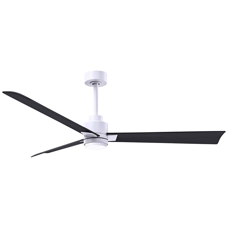 Image 1 56" Alessandra Matte White and Matte Black LED Ceiling Fan