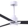 3_56" Alessandra Matte White and Matte Black LED Ceiling Fan more views
