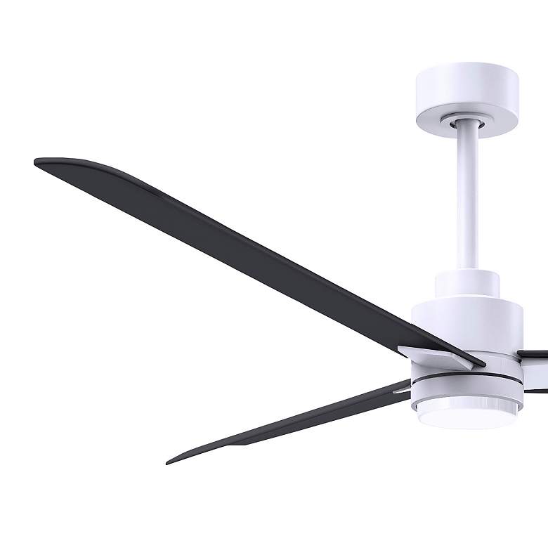 Image 4 56" Alessandra Matte White and Matte Black LED Ceiling Fan more views