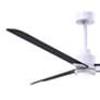4_56" Alessandra Matte White and Matte Black LED Ceiling Fan more views