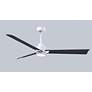 6_56" Alessandra Matte White and Matte Black LED Ceiling Fan more views