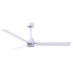 56" Alessandra Matte White and Matte White Ceiling Fan