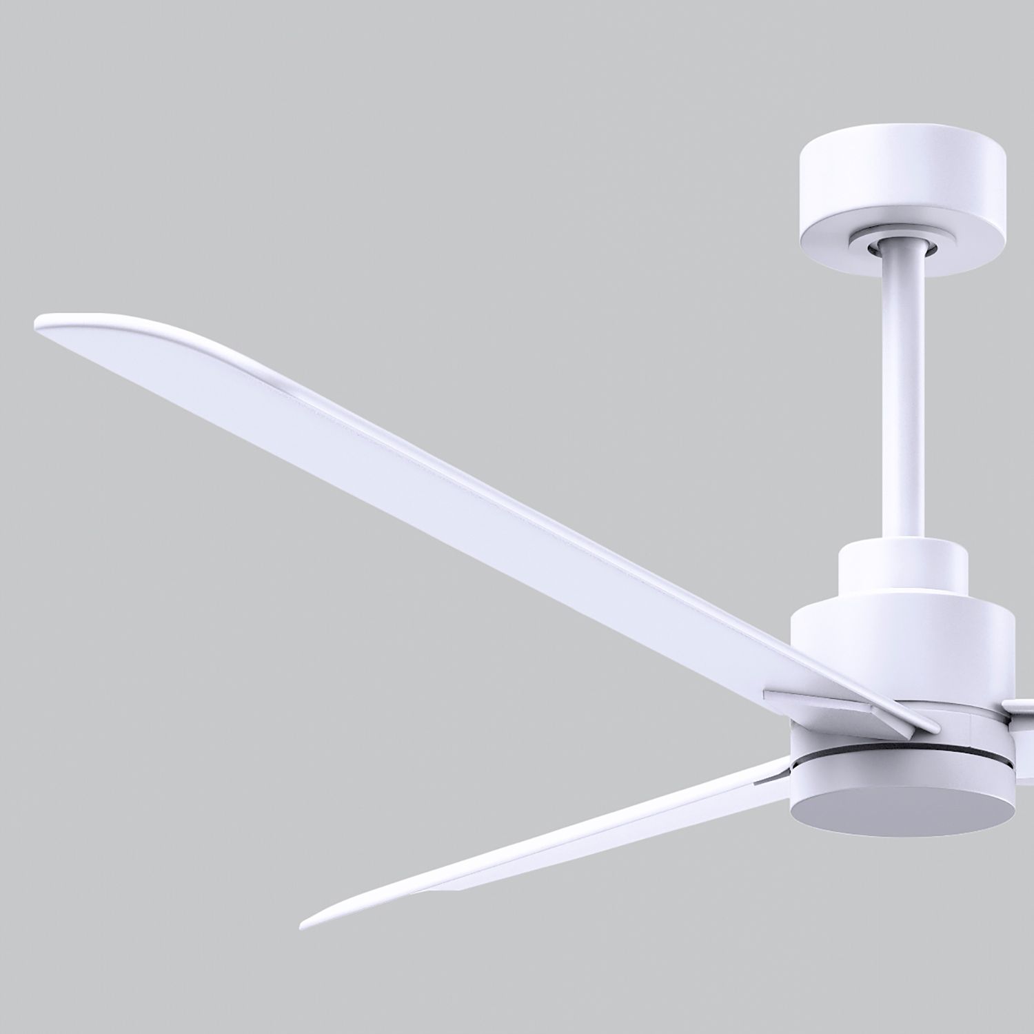 56" Alessandra Matte White and Matte White Ceiling Fan