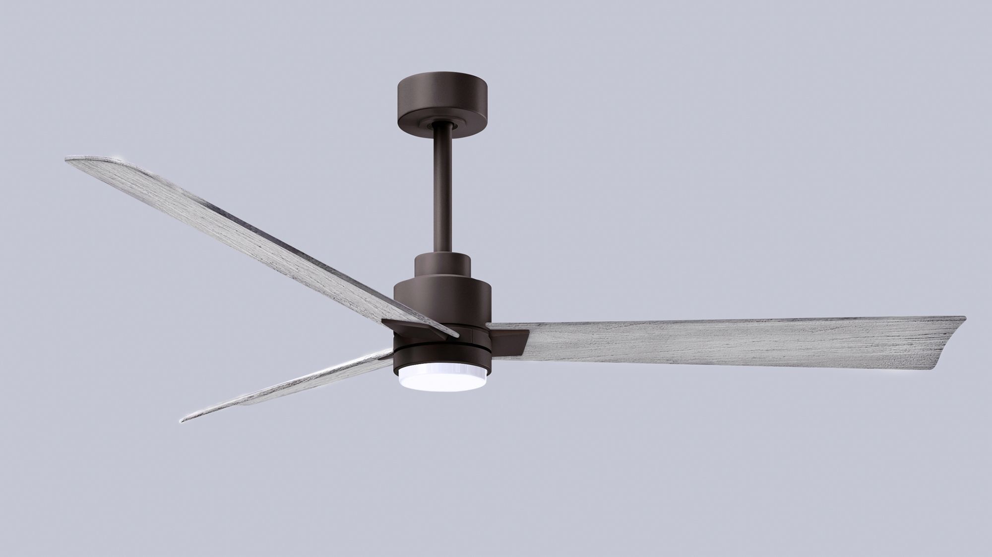 Image 6 56" Alessandra Textured Bronze and Barnwood LED Ceiling Fan more views