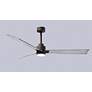 6_56" Alessandra Textured Bronze and Barnwood LED Ceiling Fan more views