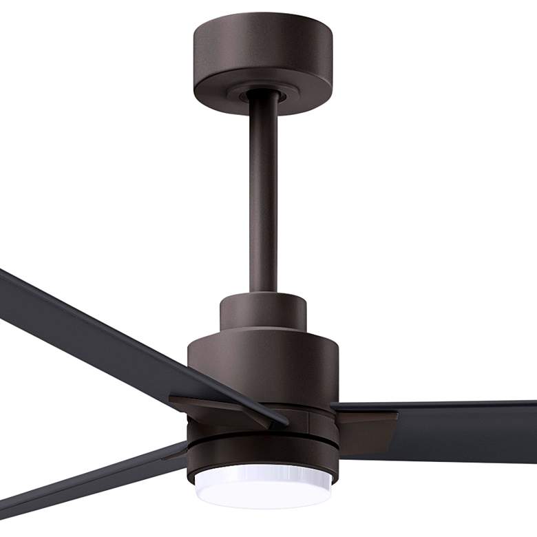 Image 3 56" Alessandra Textured Bronze and Black LED Ceiling Fan more views