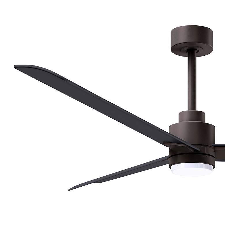 Image 5 56" Alessandra Textured Bronze and Black LED Ceiling Fan more views