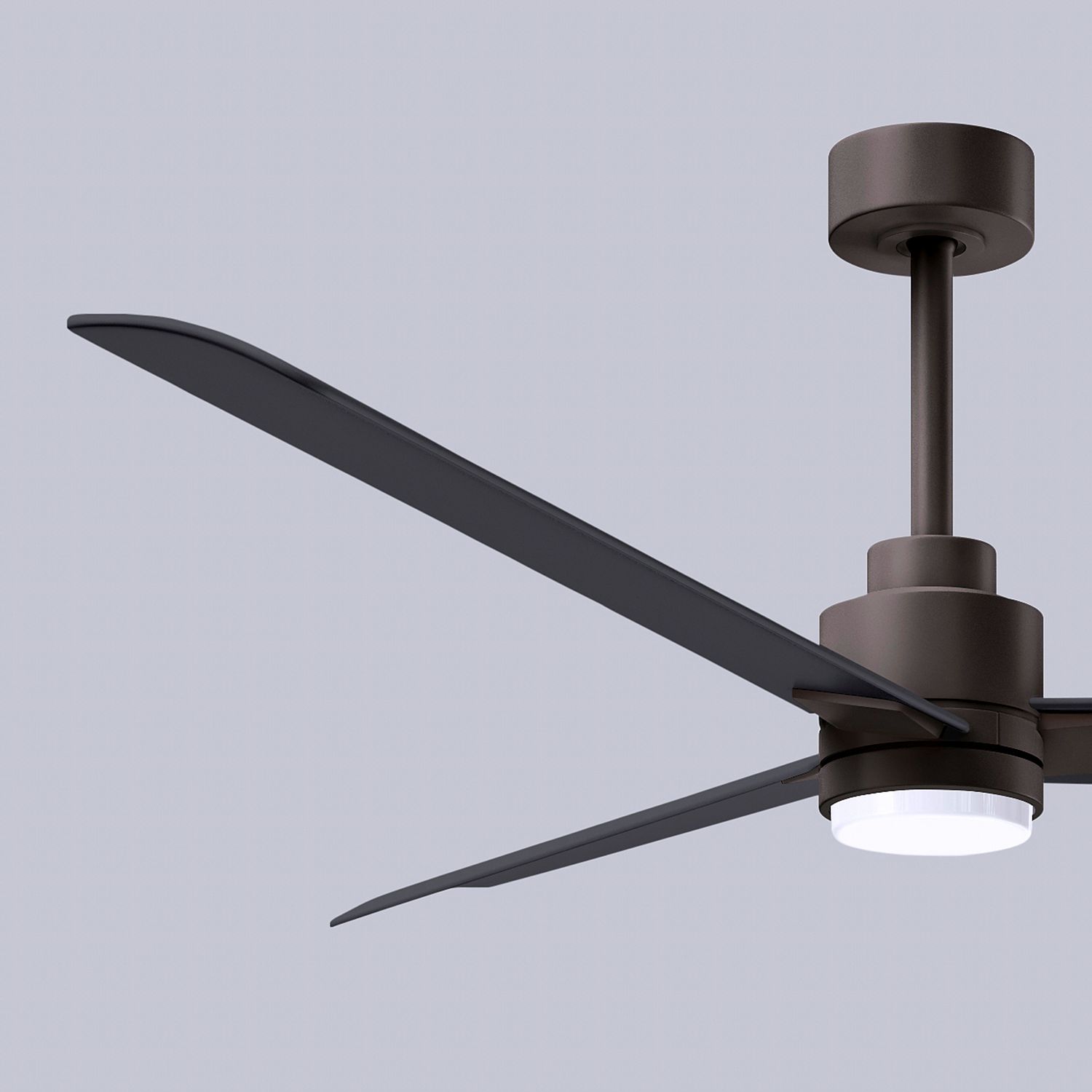 56" Alessandra Textured Bronze and Black LED Ceiling Fan