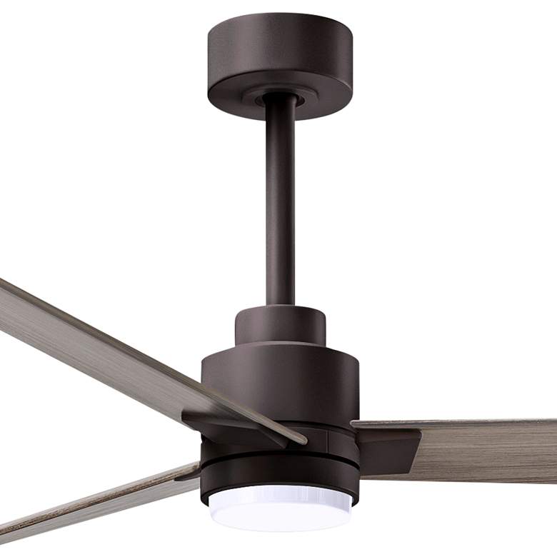Image 2 56" Alessandra Textured Bronze and Gray Ash LED Ceiling Fan more views