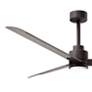 4_56" Alessandra Textured Bronze and Gray Ash LED Ceiling Fan more views