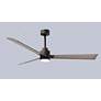 6_56" Alessandra Textured Bronze and Gray Ash LED Ceiling Fan more views