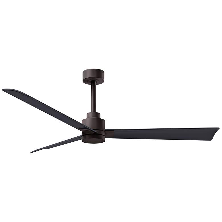 Image 1 56 inch Alessandra Textured Bronze and Matte Black Ceiling Fan