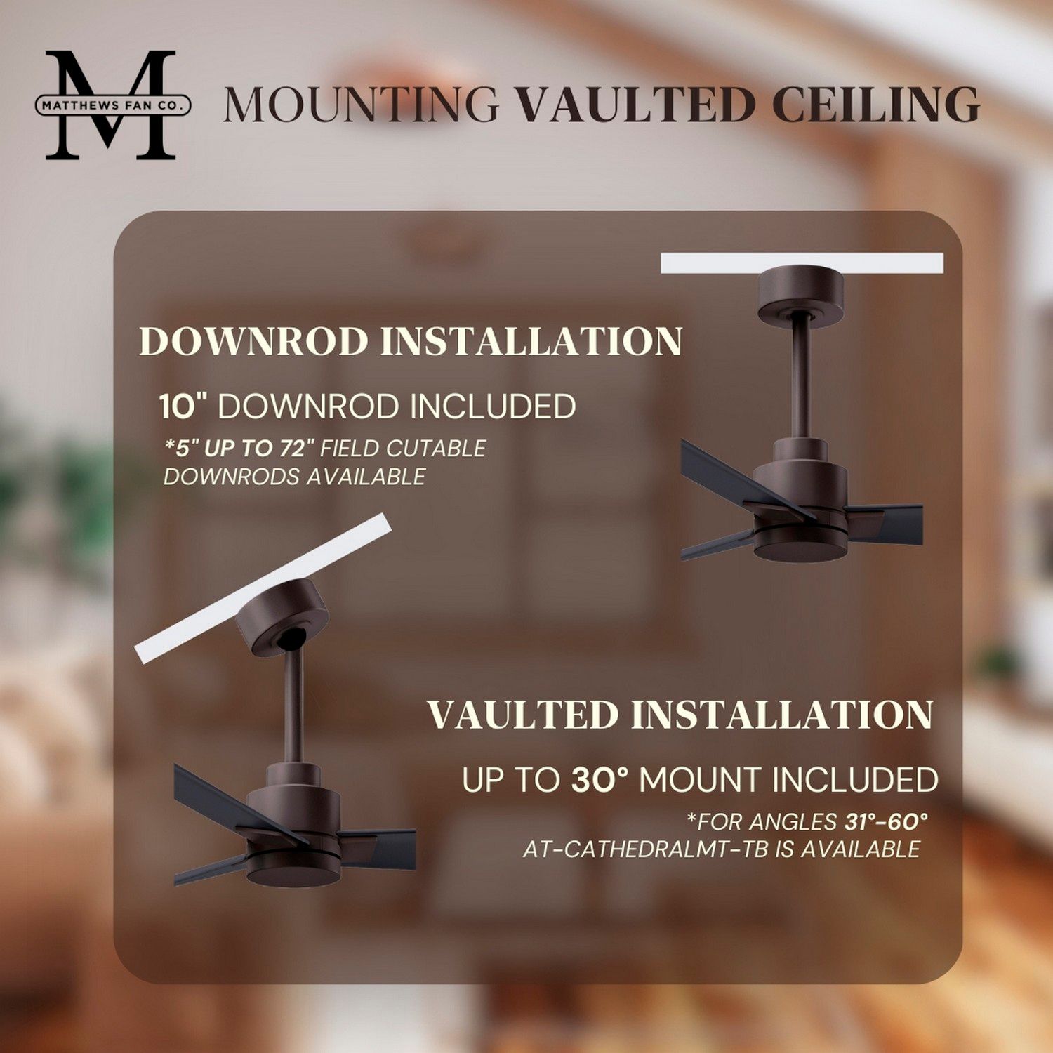 56" Alessandra Textured Bronze and Matte Black Ceiling Fan