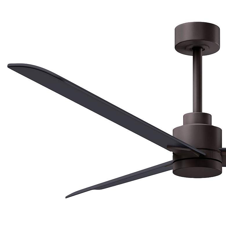 Image 4 56" Alessandra Textured Bronze and Matte Black Ceiling Fan more views