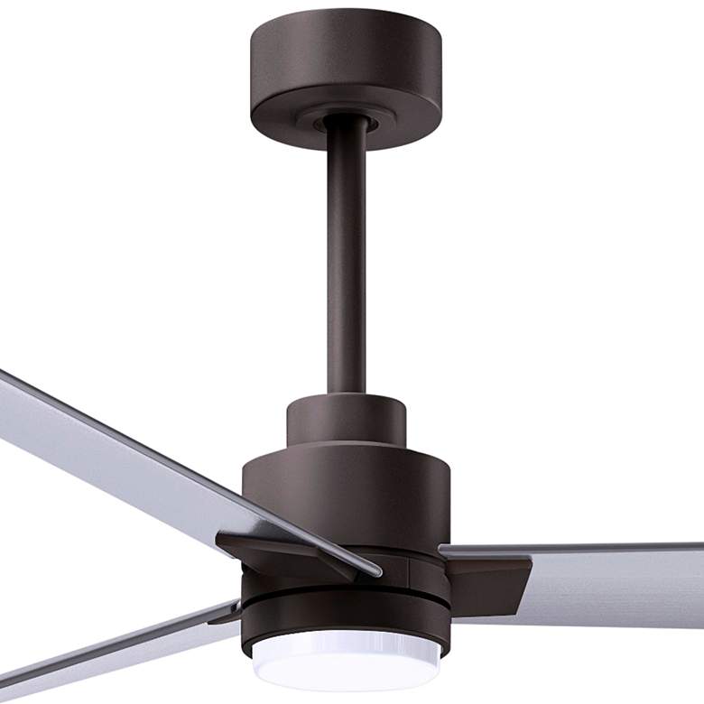 Image 2 56" Alessandra Textured Bronze and Nickel LED Ceiling Fan more views