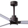 3_56" Alessandra Textured Bronze and Nickel LED Ceiling Fan more views