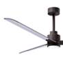 4_56" Alessandra Textured Bronze and Nickel LED Ceiling Fan more views