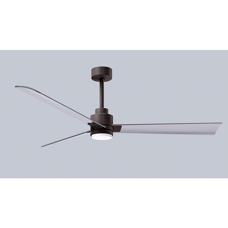 Image 6 56" Alessandra Textured Bronze and Nickel LED Ceiling Fan more views