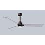 6_56" Alessandra Textured Bronze and Nickel LED Ceiling Fan more views