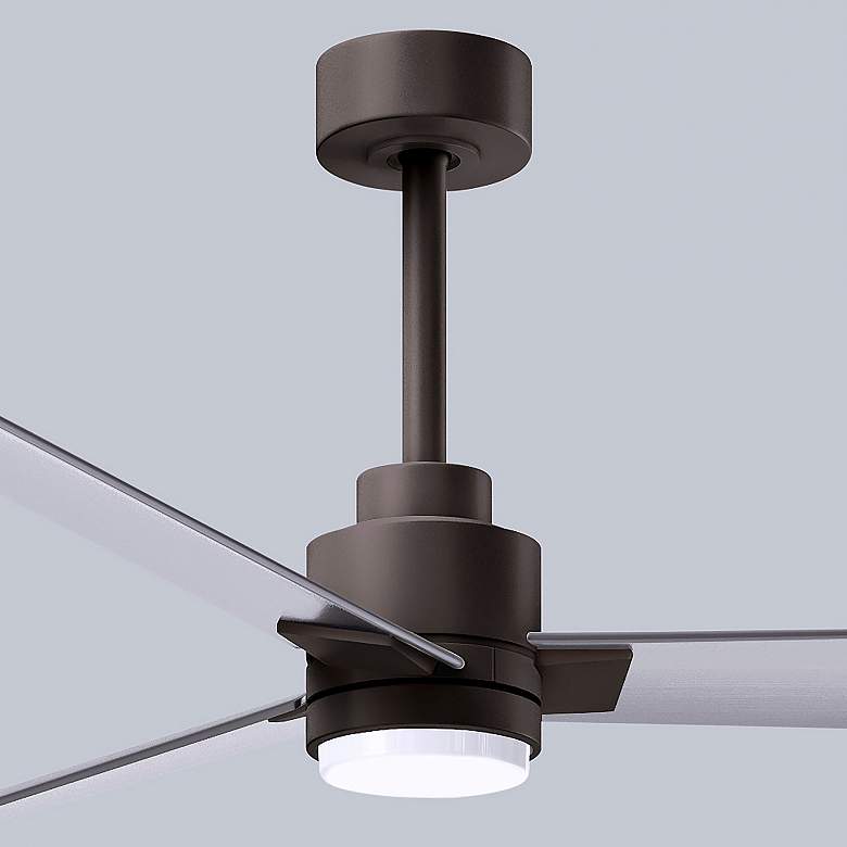 Image 7 56" Alessandra Textured Bronze and Nickel LED Ceiling Fan more views