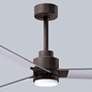 7_56" Alessandra Textured Bronze and Nickel LED Ceiling Fan more views