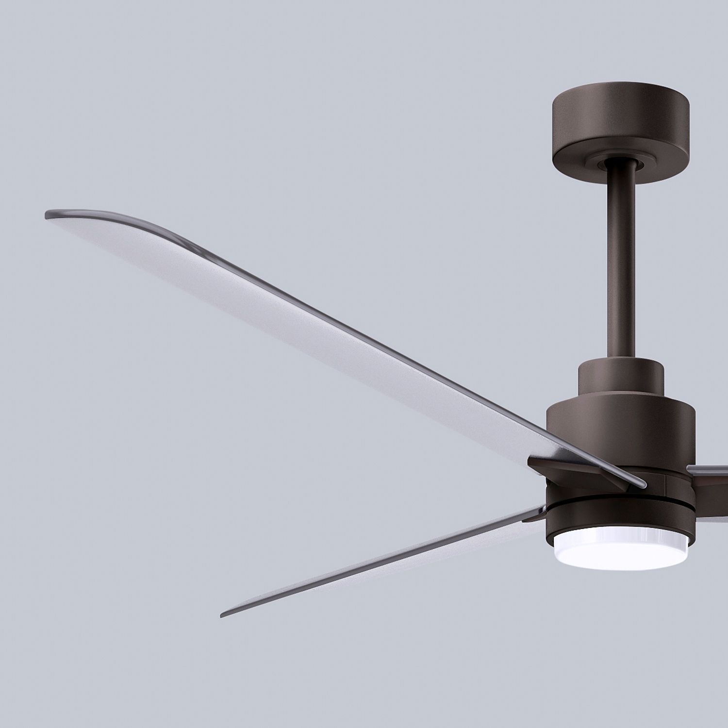 56" Alessandra Textured Bronze and Nickel LED Ceiling Fan